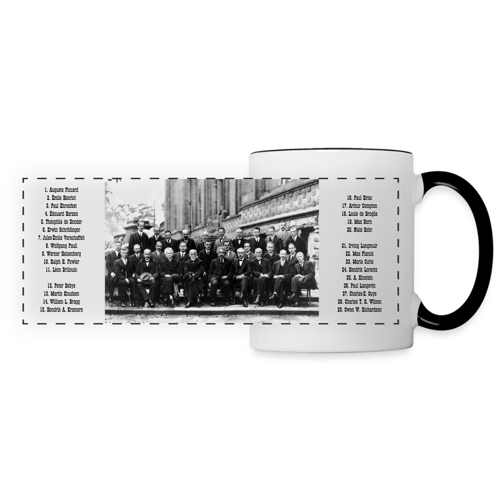 Mug Congrès de Solvay 1927 - blanc/noir