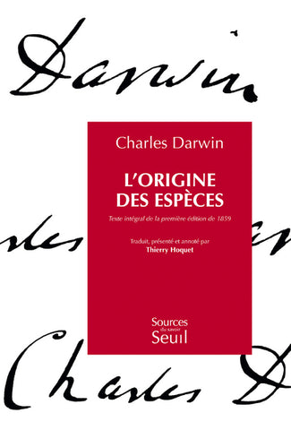 L'Origine des espèces. Texte intégral de la première édition de 1859. - Scientific Curiosity