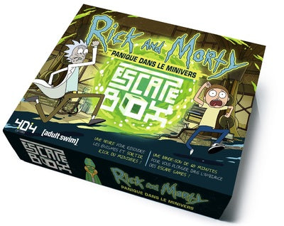 ESCAPE BOX RICK ET MORTY PANIQUE DANS LE MINIVERS - ESCAPE GAME OFFICIEL ADULTE DE 3 A 6 JOUEURS - D - %auteur-Scientific Curiosity