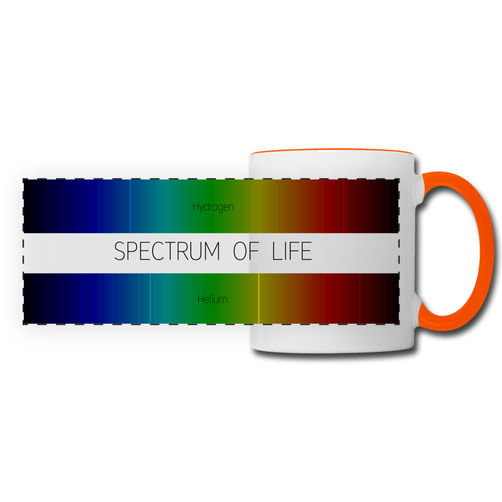 Mug SPECTRE OF LIFE Panaromique - blanc/orange