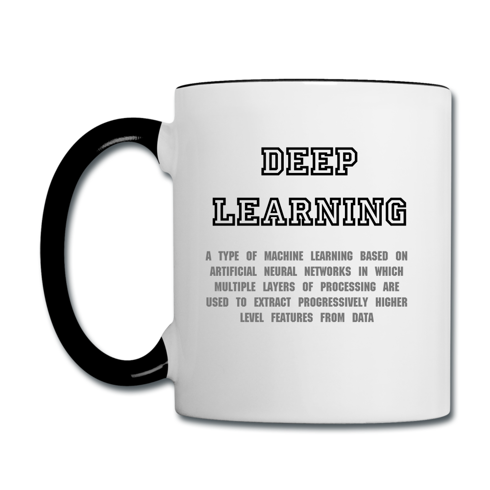 MUG MACHINE LEARNING VS DEEP LEARNING - blanc/noir