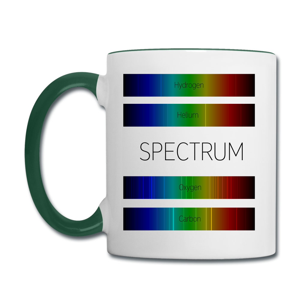 MUG SPECTRUM OF LIFE - blanc/vert foncé