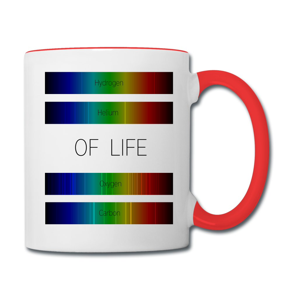 MUG SPECTRUM OF LIFE - blanc/rouge